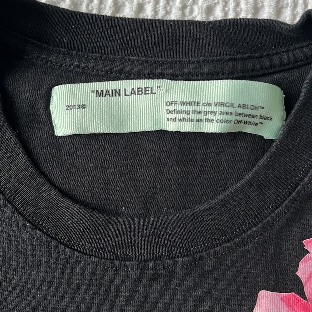 OFF-WHITE “Flowers Women’s Casual Tee” Size Small - Picture 3 of 11